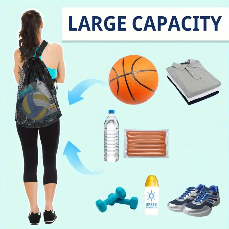 Portable Drawstring Mesh Backp - Drawstring Gym Bag review and price