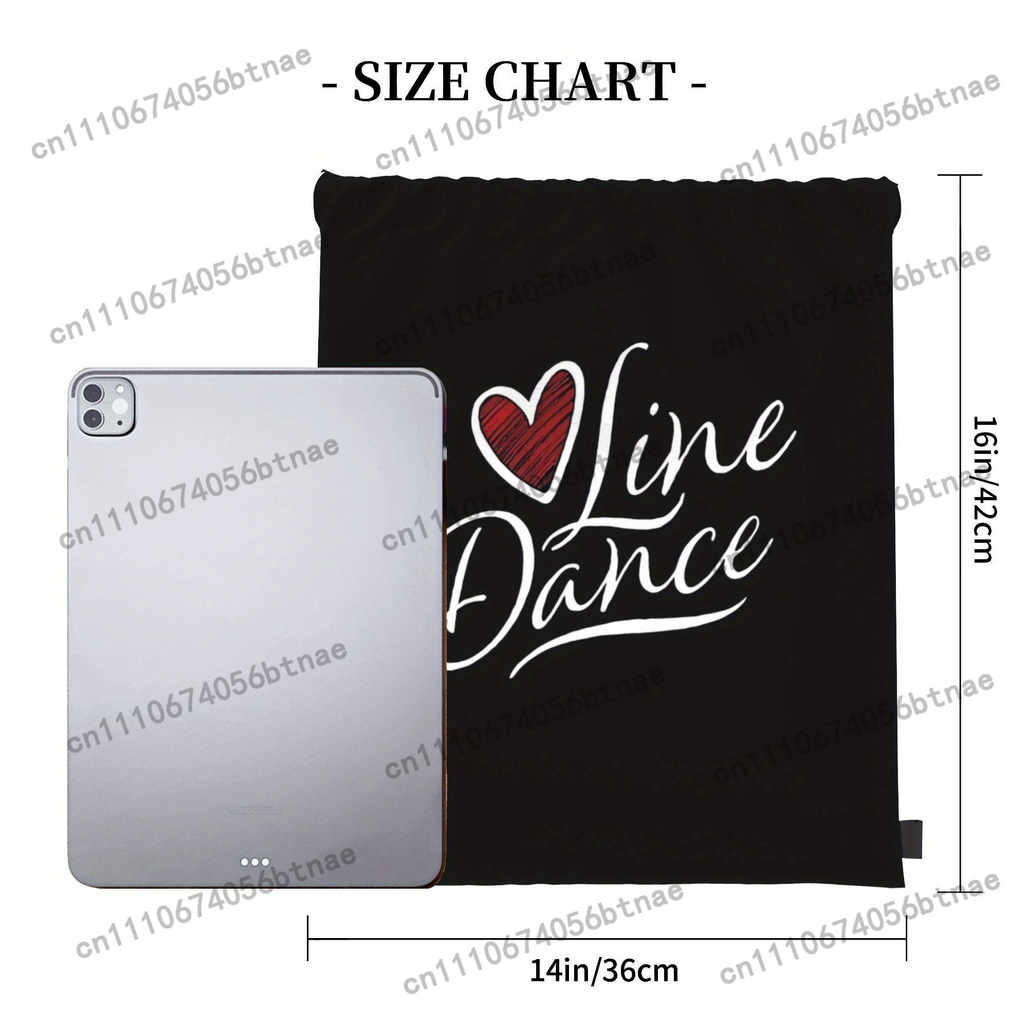 LOVE Line Dance Drawstring Bag - Drawstring Gym Bag review and price