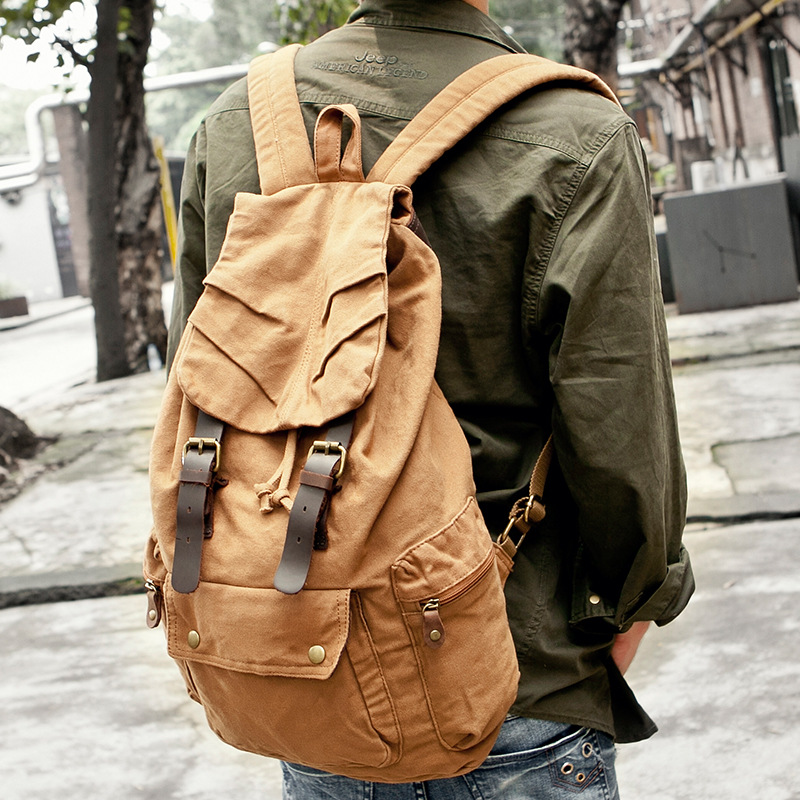 Large Capacity Canvas Backpack - Canvas Backpack Casual review and price