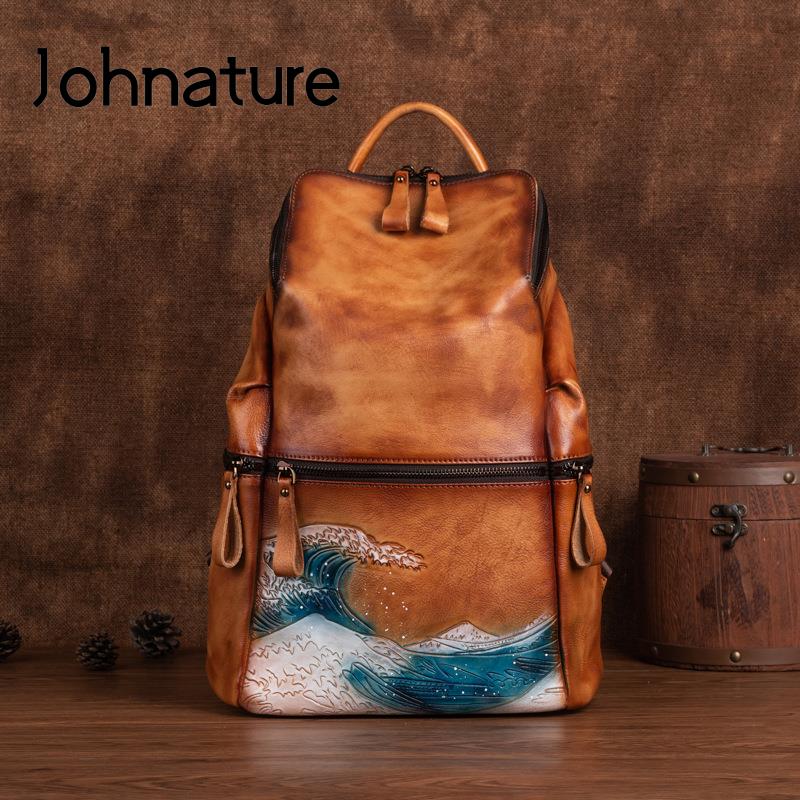 Johnature Genuine Leather Wome - Leather Backpack Vintage review and price