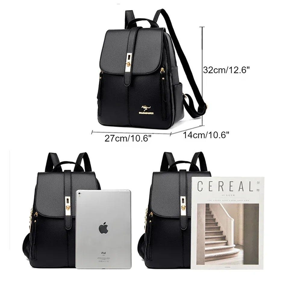 Women Leather Large Capacity B - Leather Backpack Vintage review and price