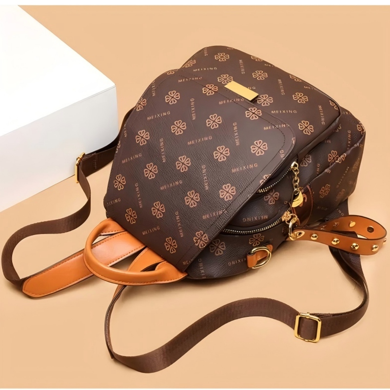 Retro Printed Backpack Women P - Leather Backpack Vintage review and price