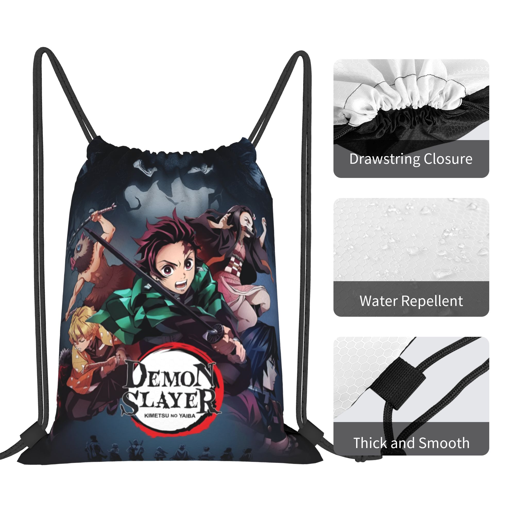 Custom D-Demons Slayers Drawst - Drawstring Gym Bag review and price
